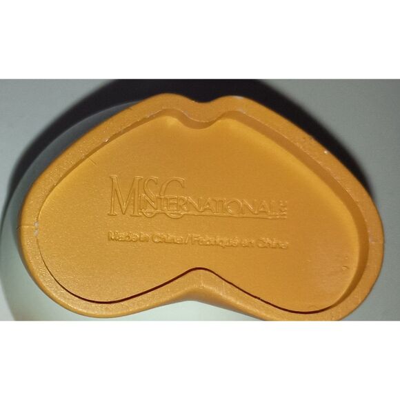 MSC International Inc: White and Orange EGG CUPS & Chicken Face SPOONS (2 Set) - Picture 5 of 5